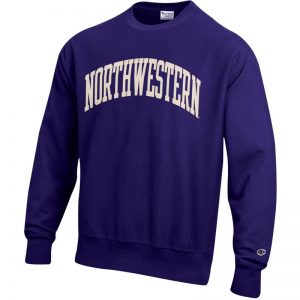 Champion リバースウィーブ NORTHWESTERN Northwestern University Wildcats Men's Purple Champion Super Heavy